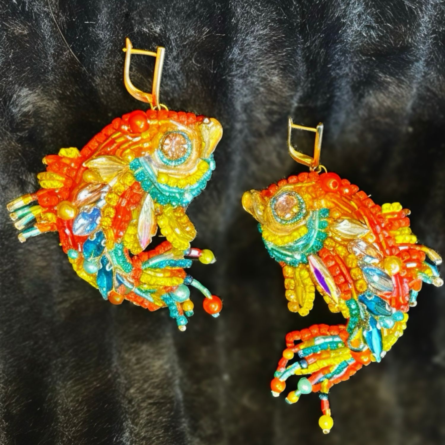 Tropical fish earrings