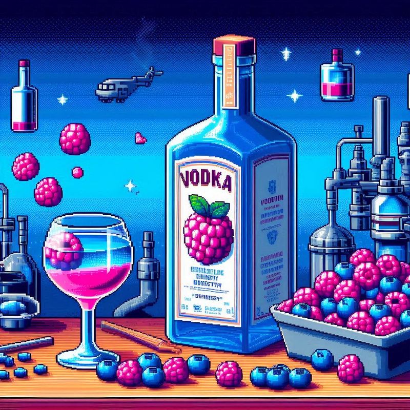 Blue Vodka Pixel Potion