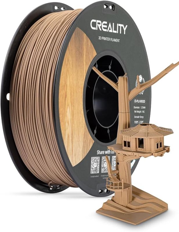 Creality CR-PLA Wood Filament, White Pine, 1.75mm, 1kg