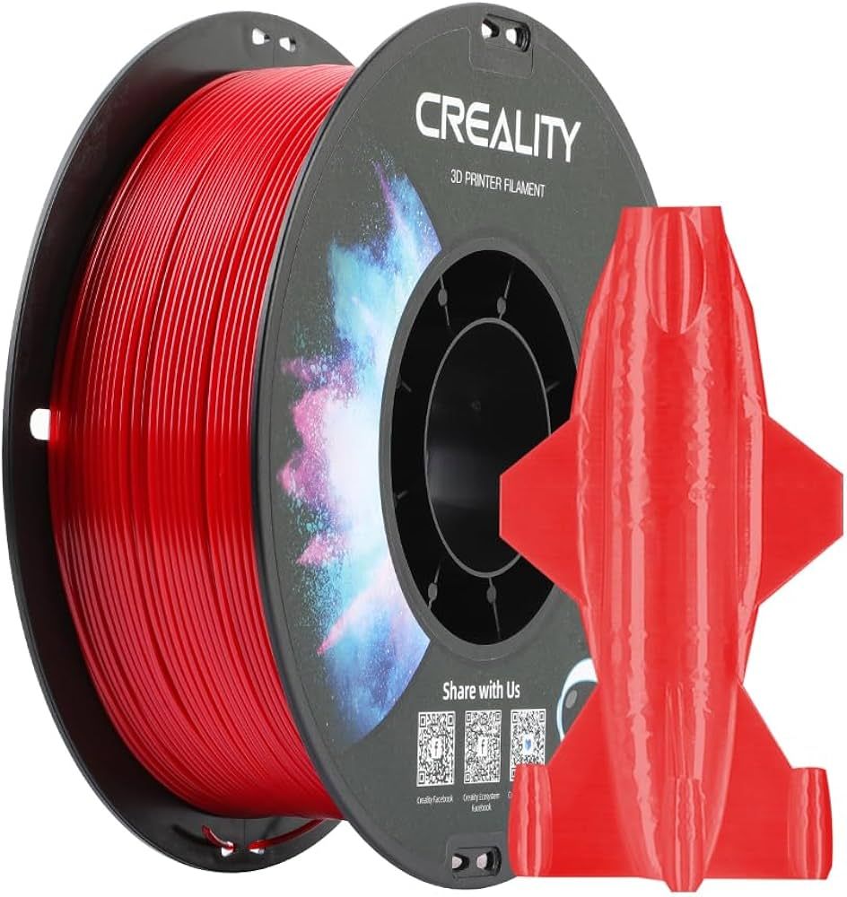 Creality CR-PETG Red Filament, 1.75mm, 1kg