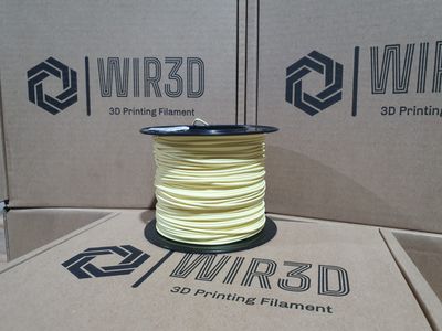 Wir3d PLA 1.75mm Filament – Baby Yellow 1kg