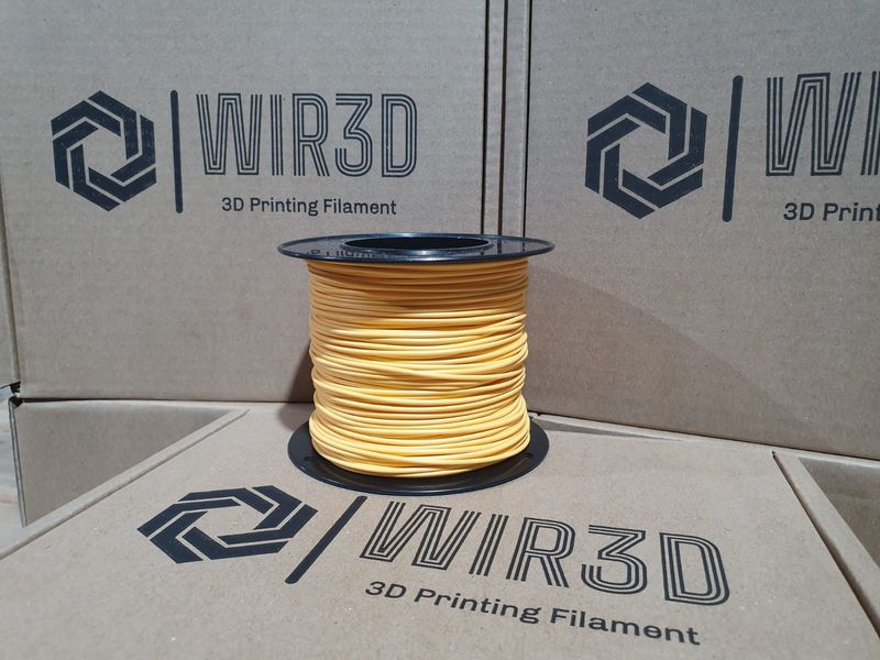 Wir3d PLA 1.75mm Filament – Baby Orange 1kg