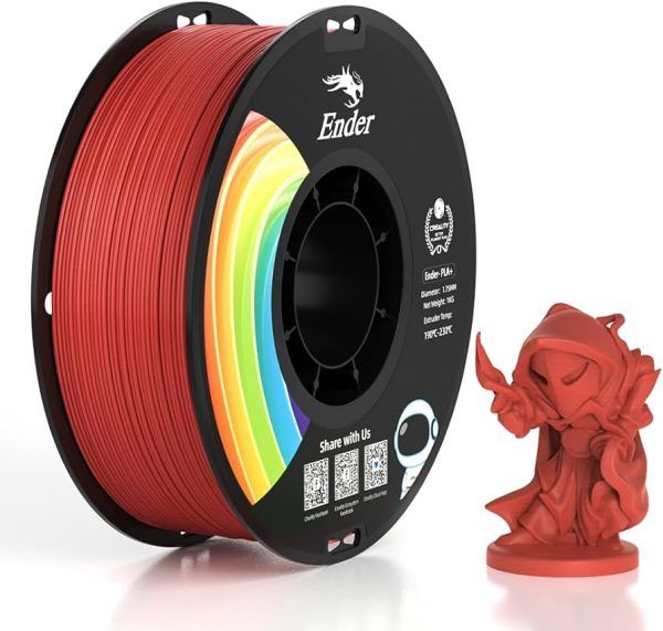 Creality Ender PLA + Red Filament, 1.75mm, 1kg