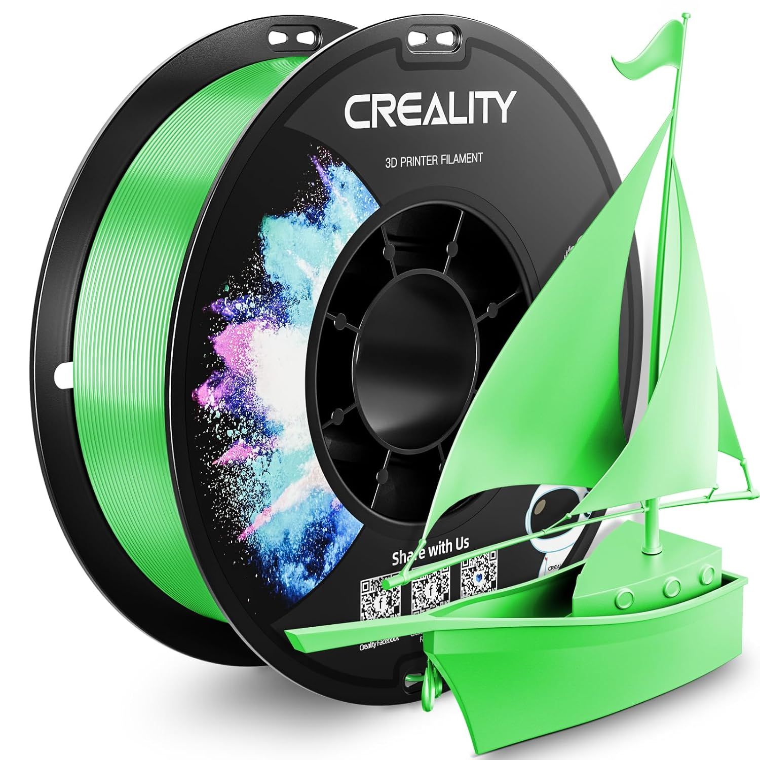 Creality CR-PETG Green Filament, 1.75mm, 1kg