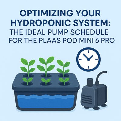 Optimizing Your Hydroponic System: The Ideal Pump Schedule for the Plaas Pod Mini 6 Pro