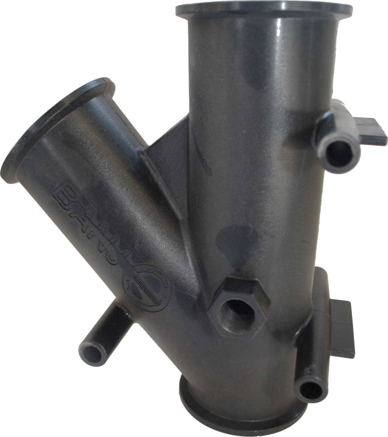 3&quot; FP 45° Y Flange w/ 3/4&quot; Gauge Port