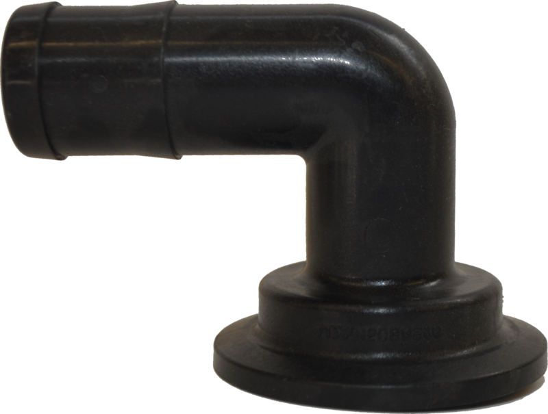 2&quot; FP FlangeX 1 1/2&quot; 90° Hose Barb