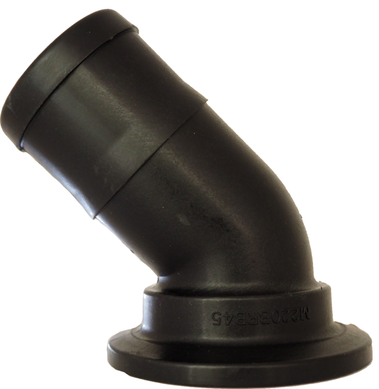 2&quot; FP FlangeX 45° Hose Barb