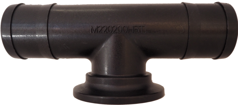 2&quot; FP FlangeXHose Barb Tee