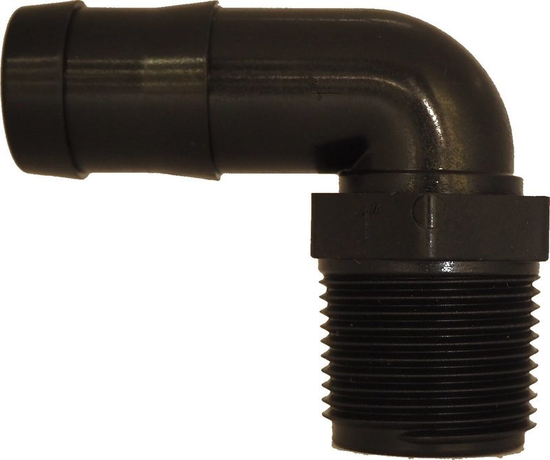 1&quot; Male X 1&quot; 90° Hose Barb
