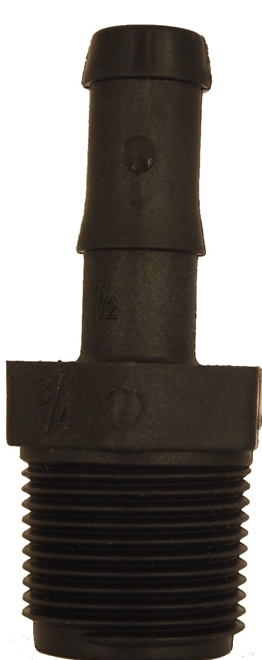 3/4&quot; Male X 1/2&quot; Hose Barb
