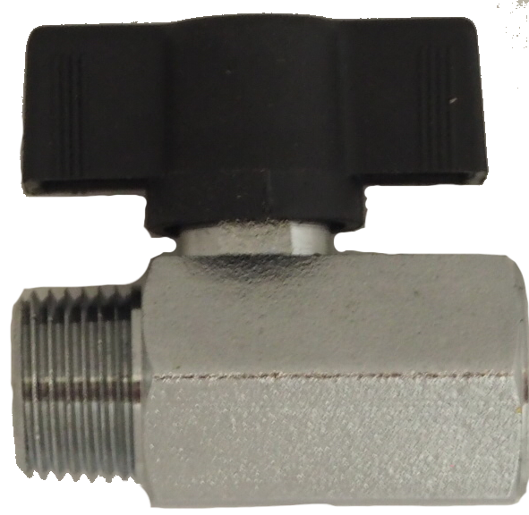 3/8&quot; Mini Female X Male Chrome-Brass Valve