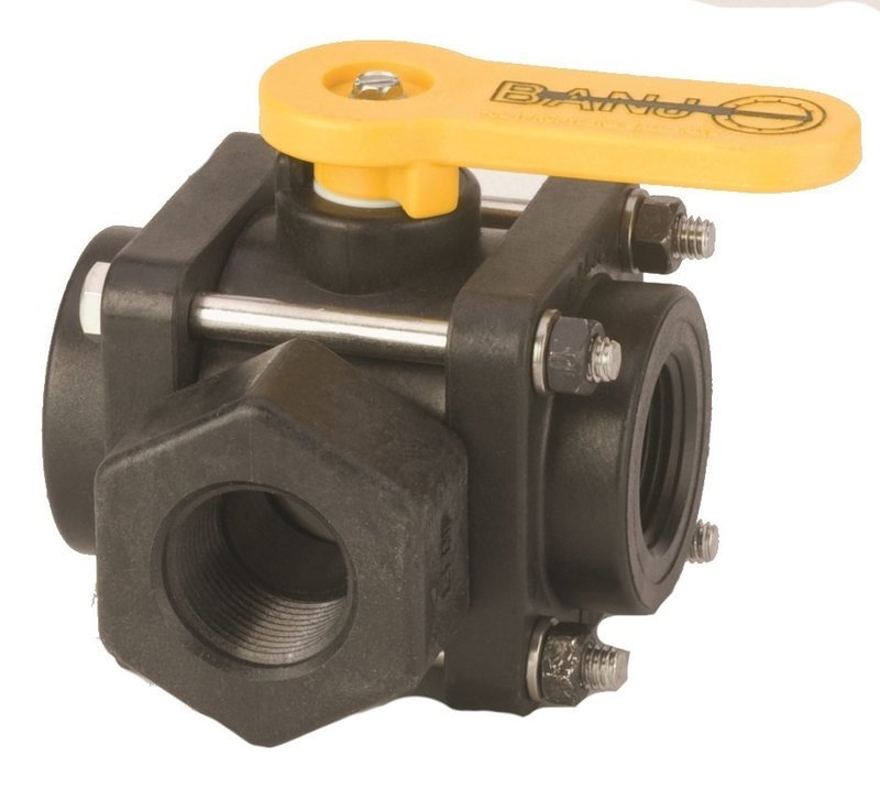 1&quot; 3 Way Side Load Valve