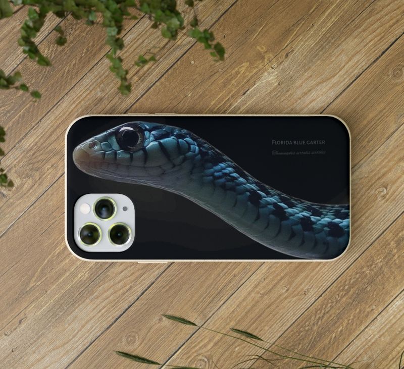 Florida blue garter biodegradable phone case