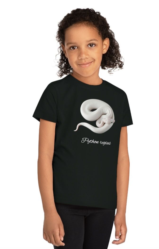 Python regius 100% organic cotton unisex children&#39;s t-shirt