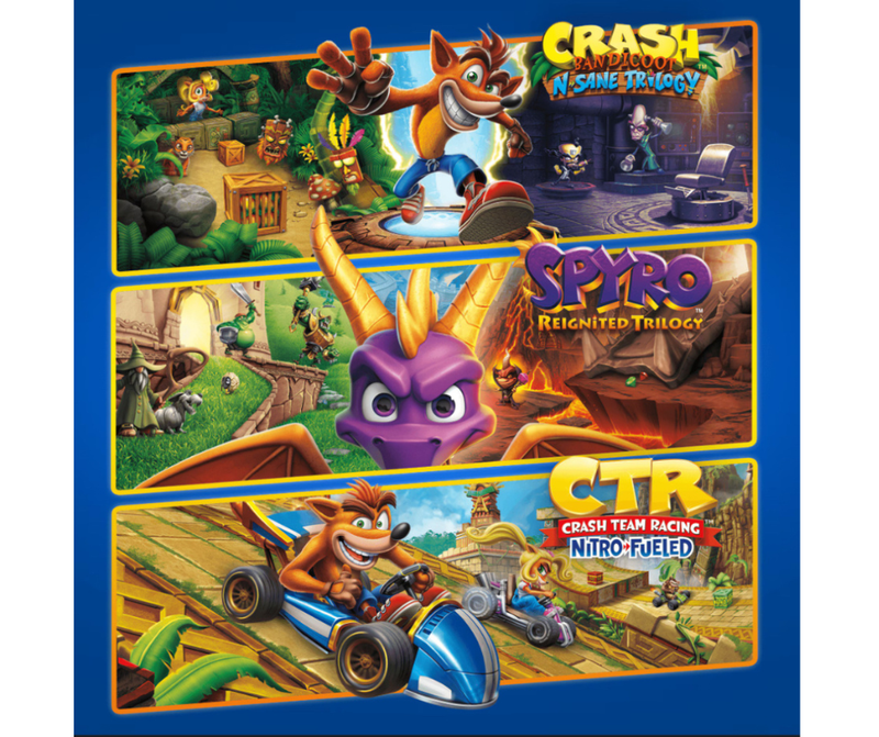Lote Triple Juego de Crash™ + Spyro™