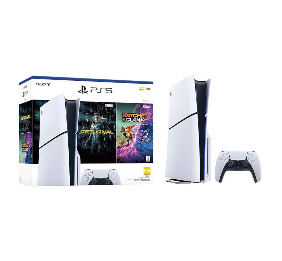 Paquete de Consola PlayStation®5 Slim con 2 juegos