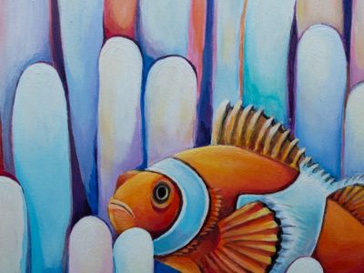 Peinture de poisson clown