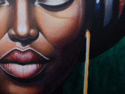 Woman in a headscarf Painting