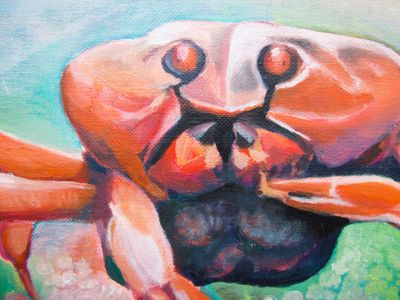 Peinture de mère crabe