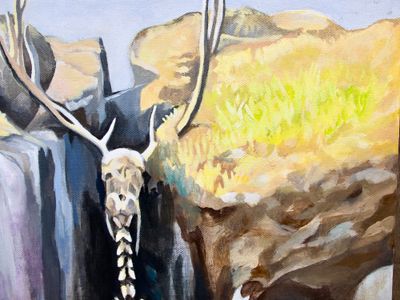 Dead Deer Painting