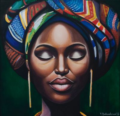 Woman in a headscarf Painting