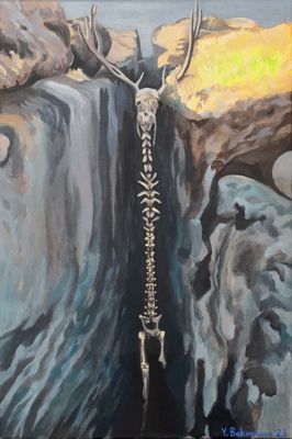 Dead Deer Painting