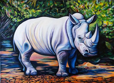 The Female White Rhinoceros (In Her Entirety)