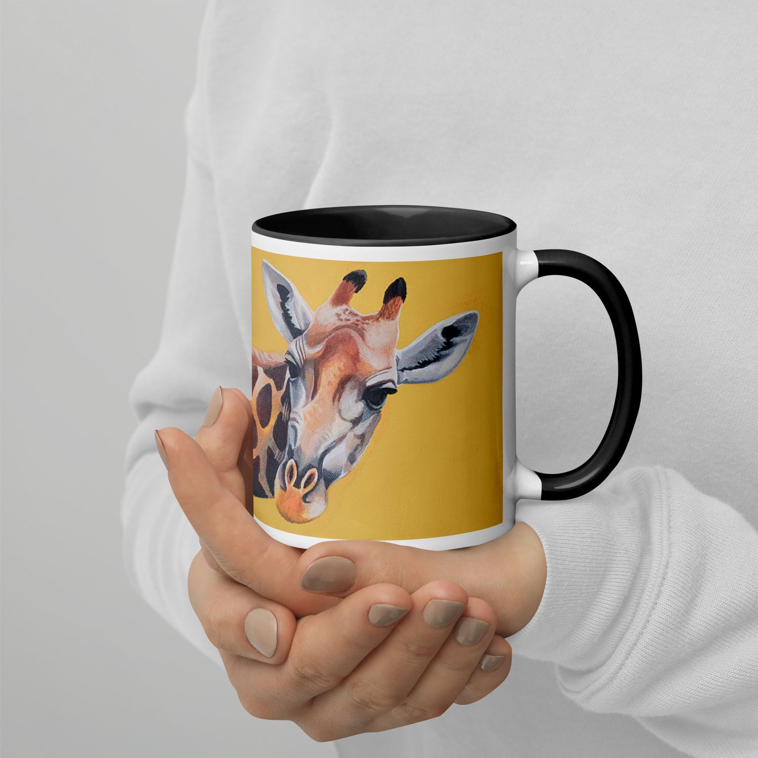 Giraffe Mug with Color Inside