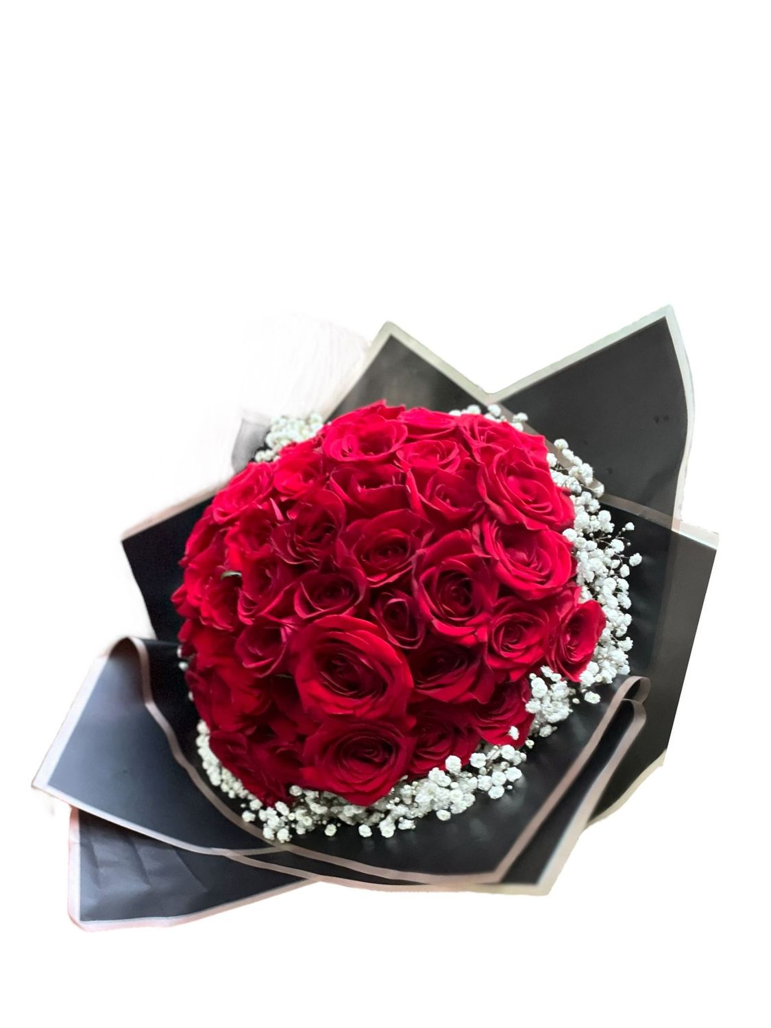 BOUQUET SCARLET ELEGANCE OF 50 RED ROSES