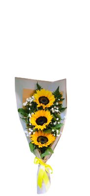 TRIO OF SMALL SUNFLOWERS