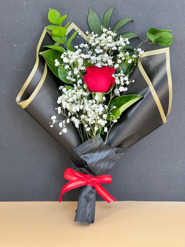 MINI BOUQUET SIGLE OF 1  ROSE