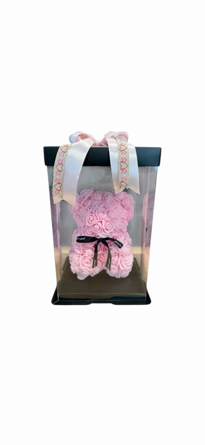 PINK ROSE  BEAR