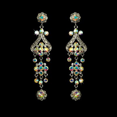 Multicolor Crystal Earrings Assorted