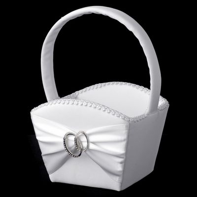 Two Rings Flowergirl Basket