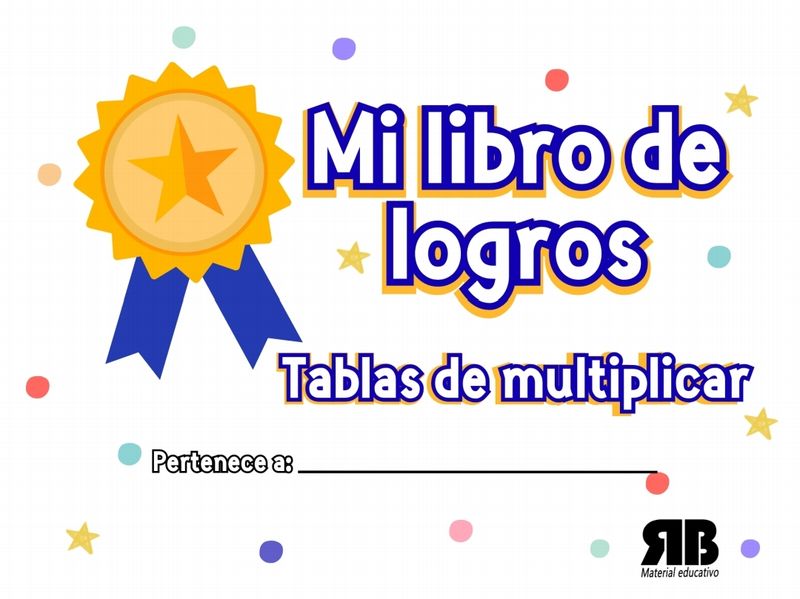 Mi libro de logros tablas de multiplicar