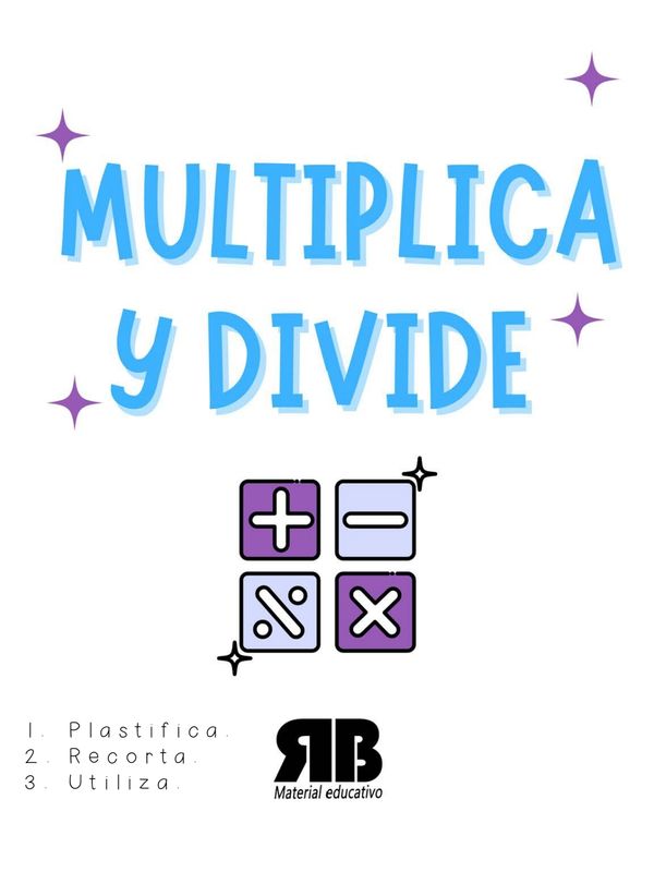 Tarjetas multiplico y divido