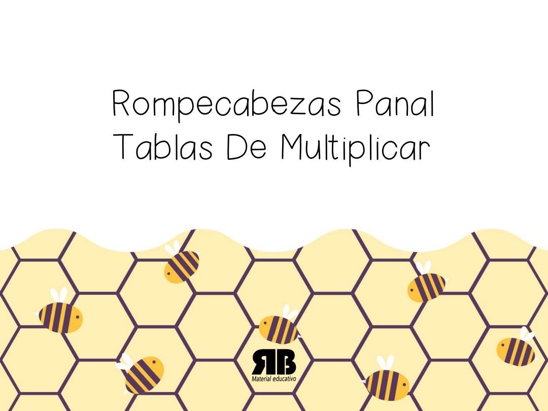 Rompecabezas de panal tablas de multiplicar