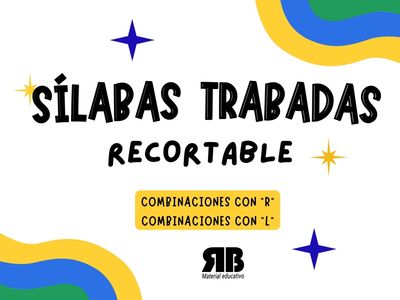 Recorta y Pega: Sílabas Trabadas.