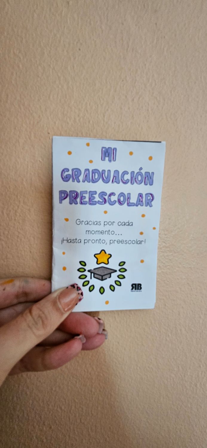 Minilibro &quot;Mi graduación de preescolar&quot;