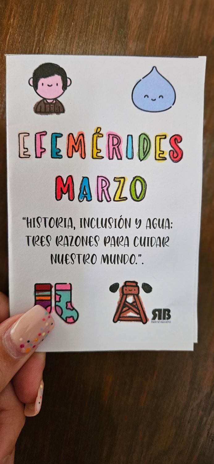 Minilibro efemérides de marzo