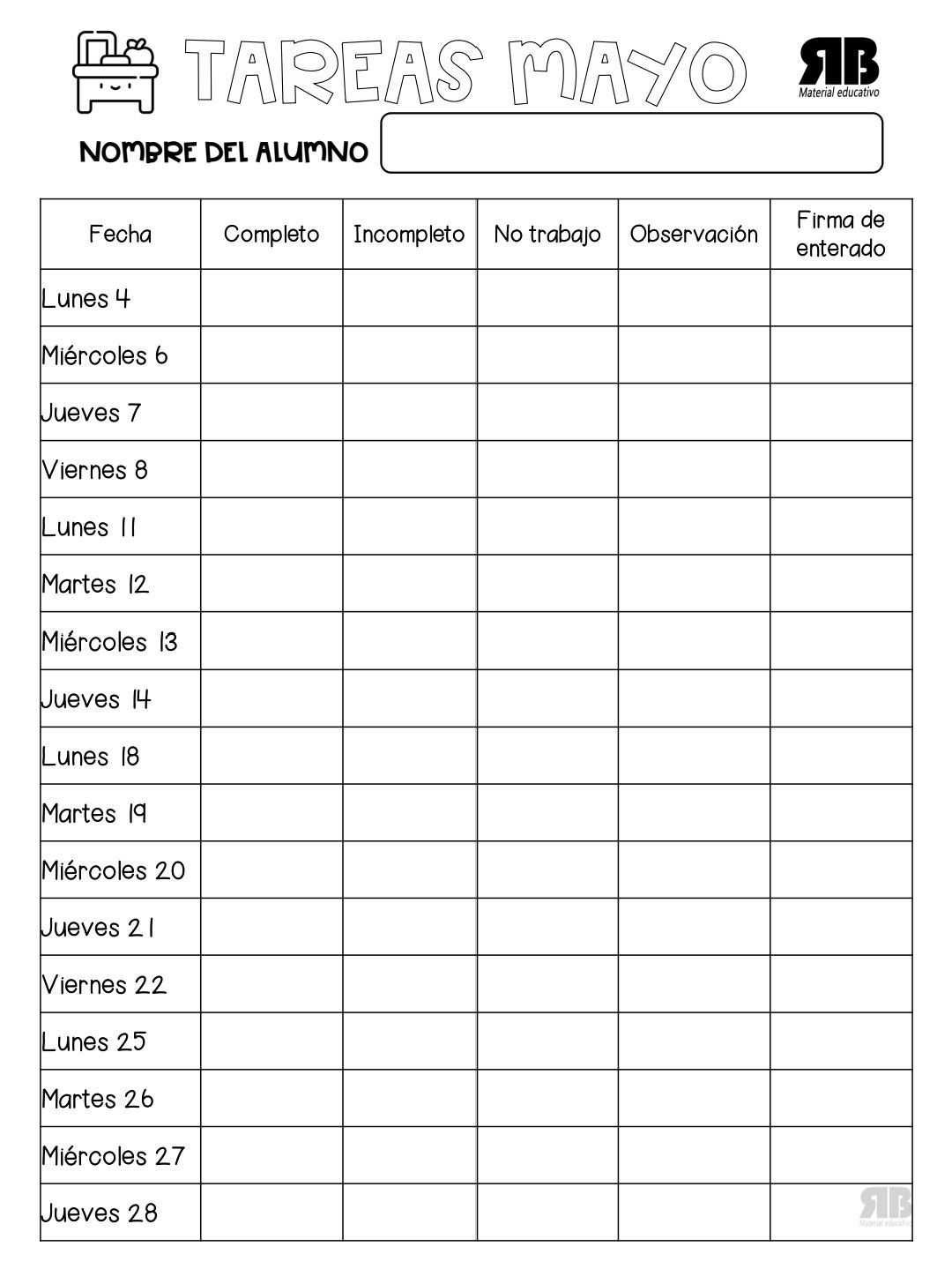 Registro Mayo
