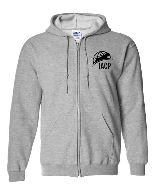 Zip-Up IACP Embroidered Sweatshirt