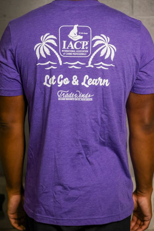 Purple Let go & Learn T-Shirt