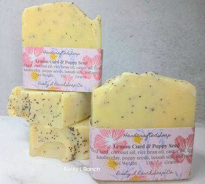 Lemon Curd &amp; Poppy seed Soap