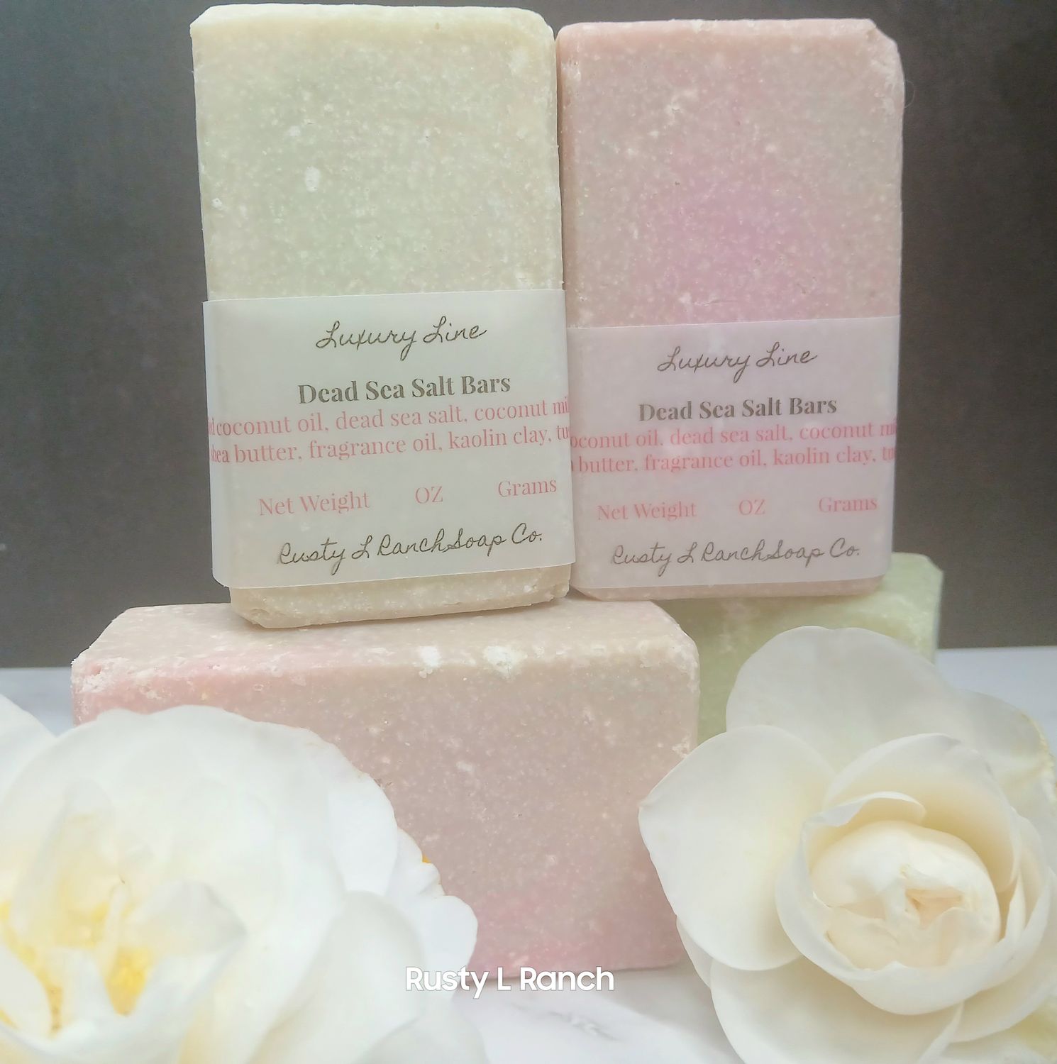 Dead Sea Salt Bars   Coconut lime verbena