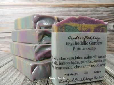 Psychedelic Garden ( Pumice Soap )