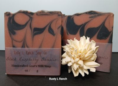 Black Raspberry Borealis ( goat's milk soap )