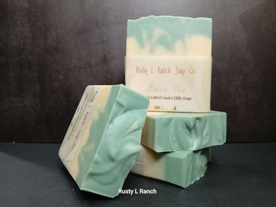 Green Tea goat's milk soap