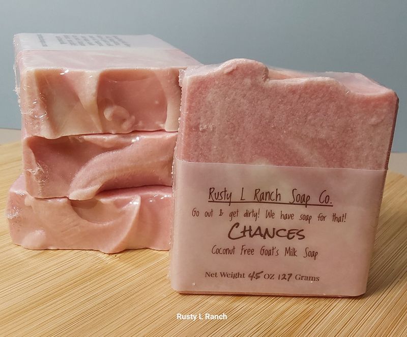 Chances  (Coconut Free goat milk soap)